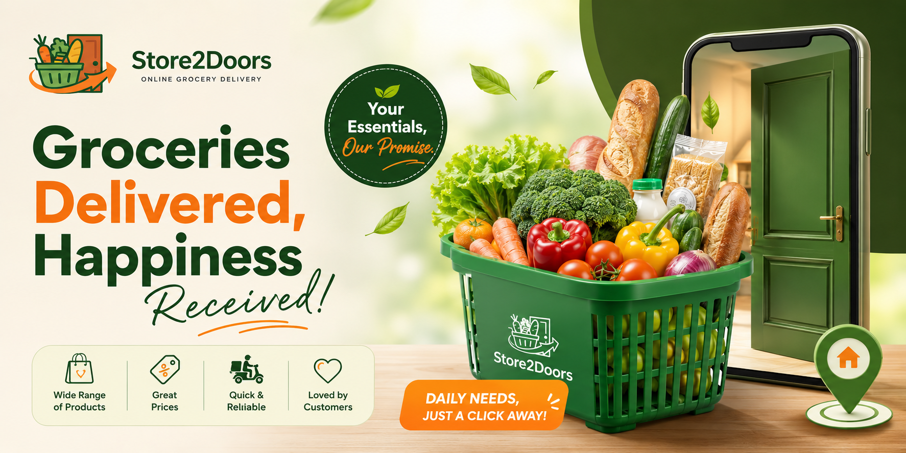 Store2Doors Mobile Banner